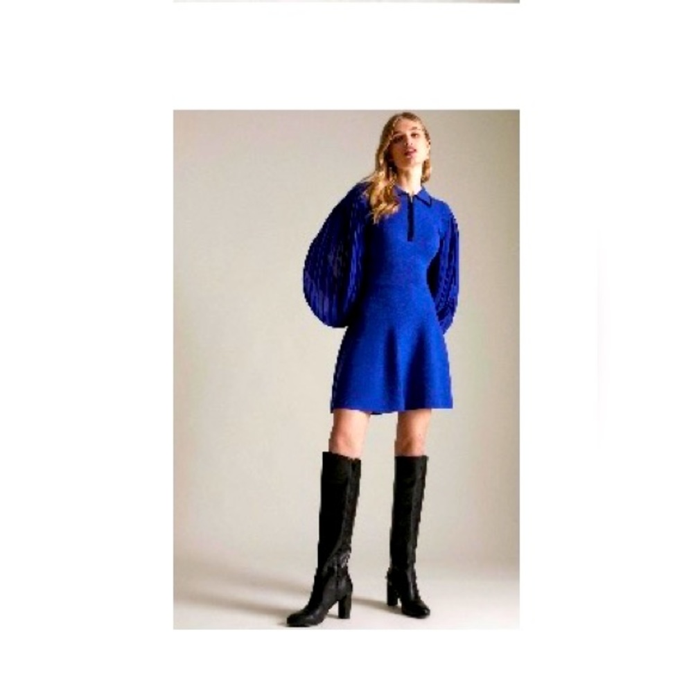 Karen Millen beautiful rich blue skater dress - US size M